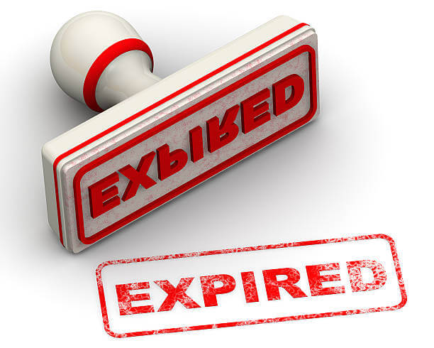 Building permit expiration stamp